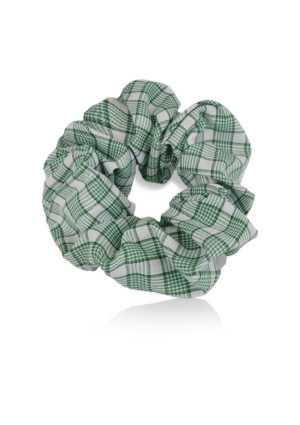 Sacred Heart Cathedral Summer Scrunchie Green/White